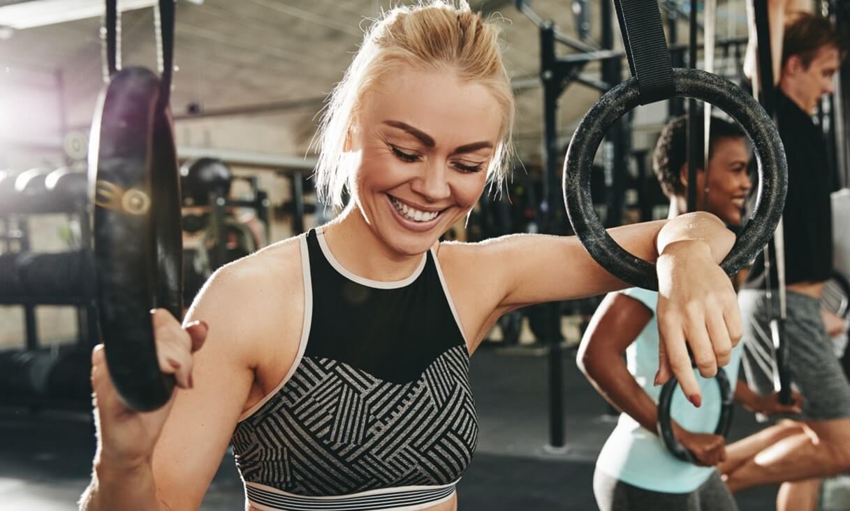 woman working out