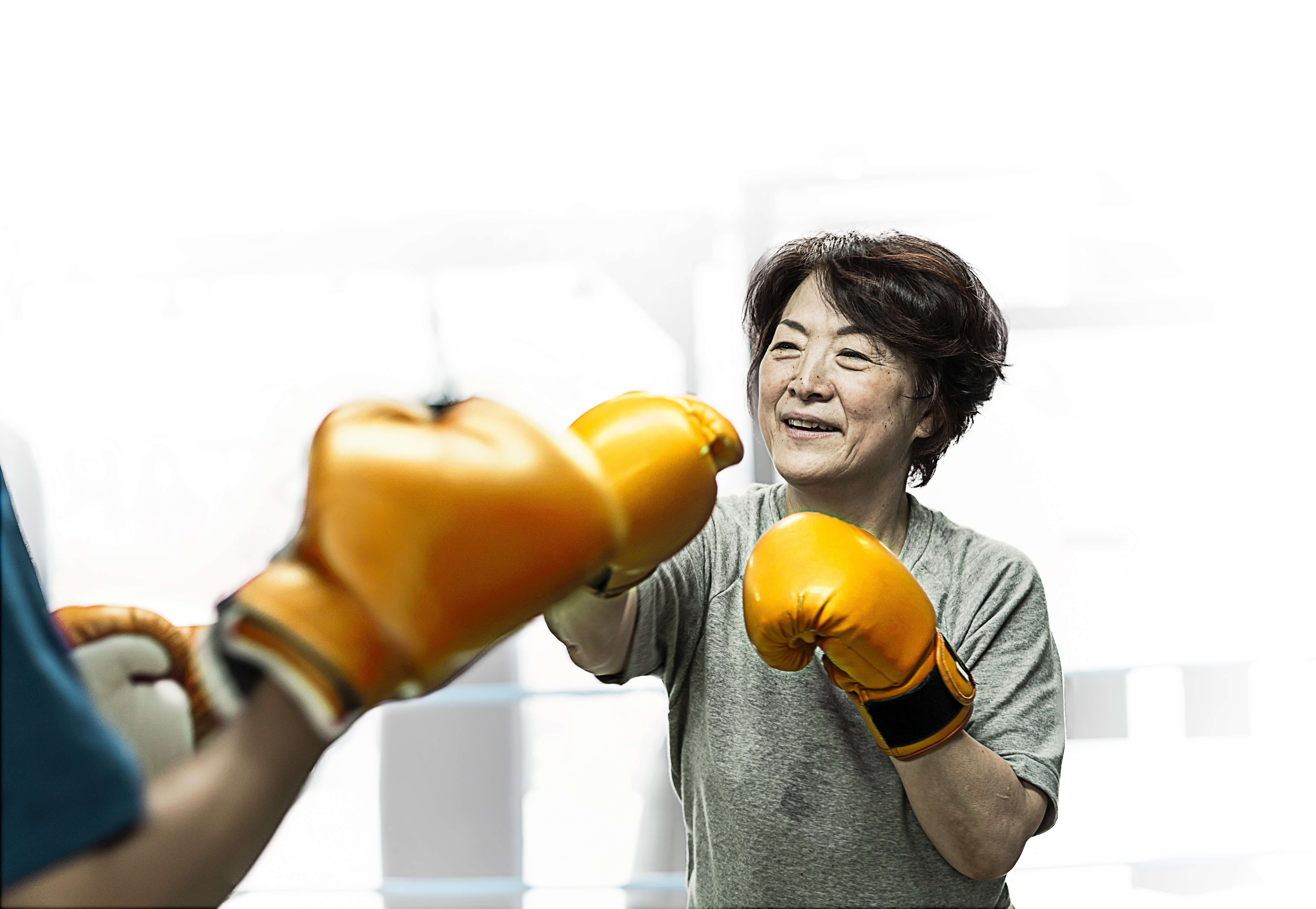 woman boxing