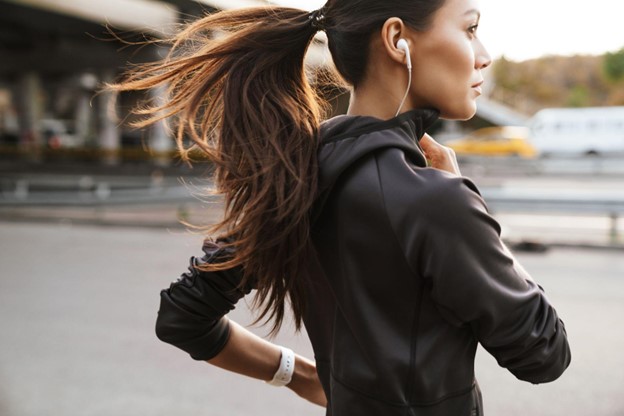 woman running