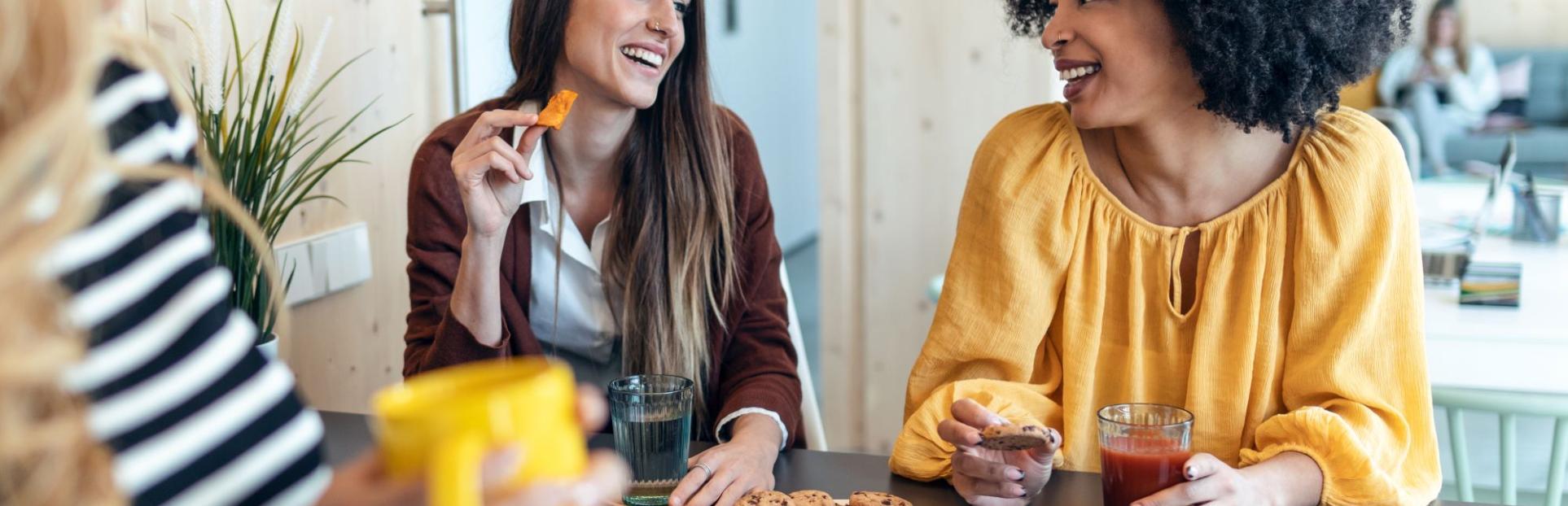 women snacking