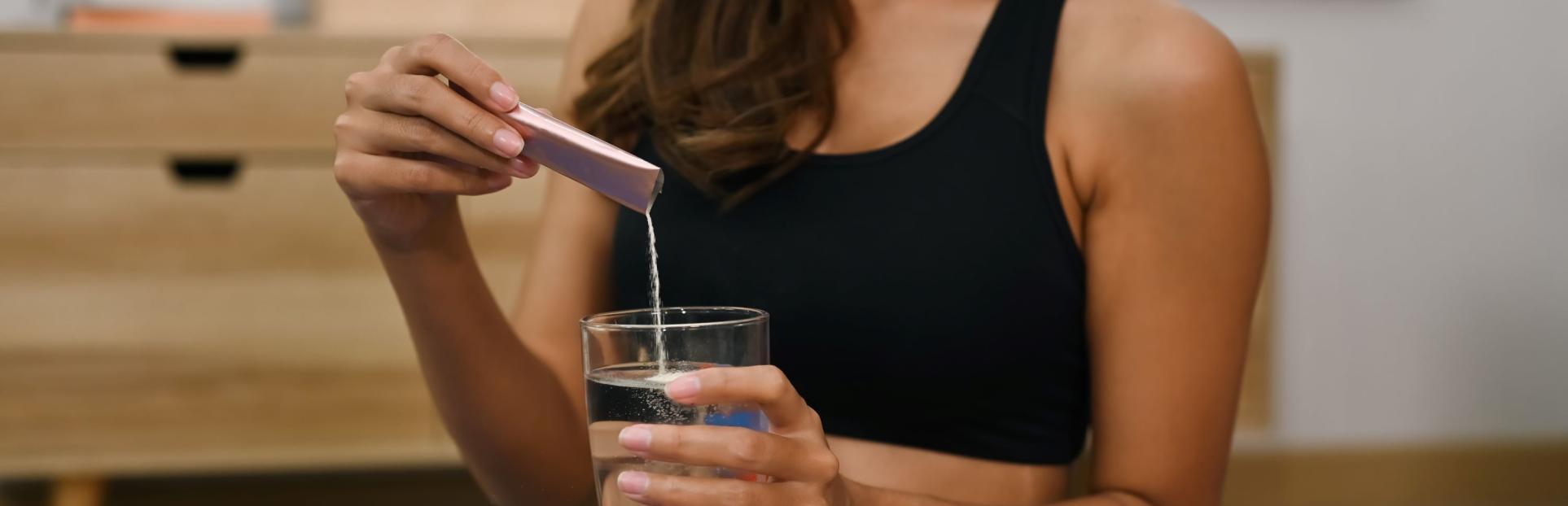 woman using collagen