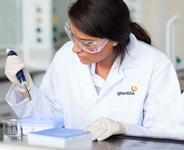 Glanbia woman in a lab