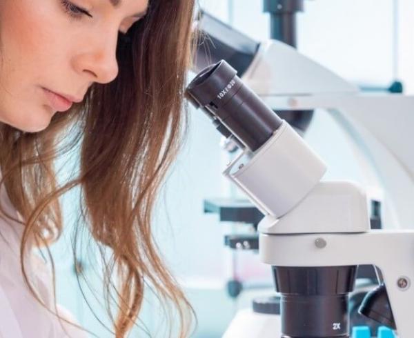 woman in a lab